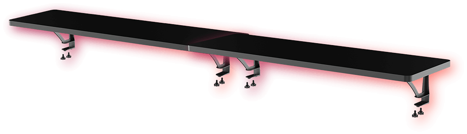 Praktické poličky na monitory